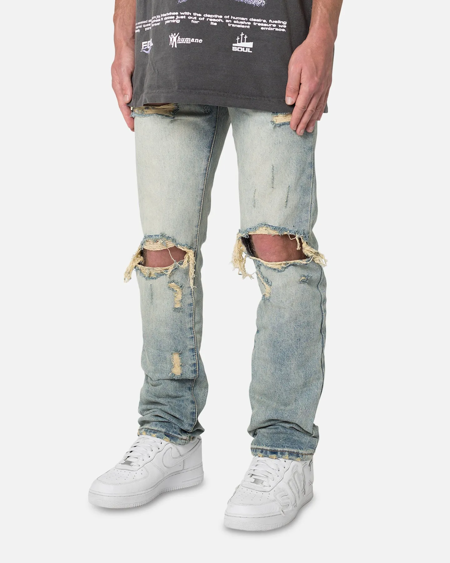 MNML D544 Straight Denim Jeans Vintage Blue sold by Culture Kings product image thumbnail 2