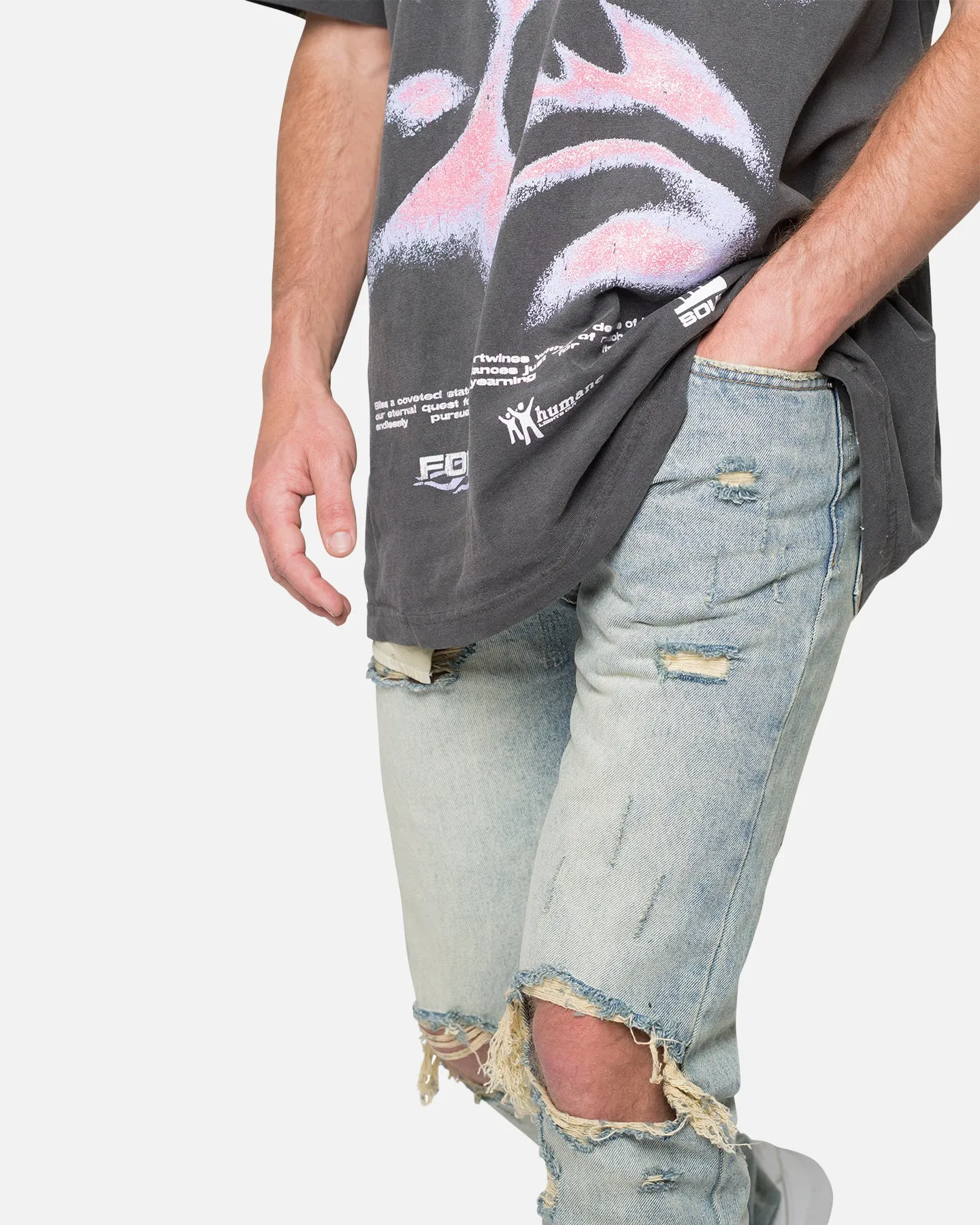 MNML D544 Straight Denim Jeans Vintage Blue sold by Culture Kings product image thumbnail 5