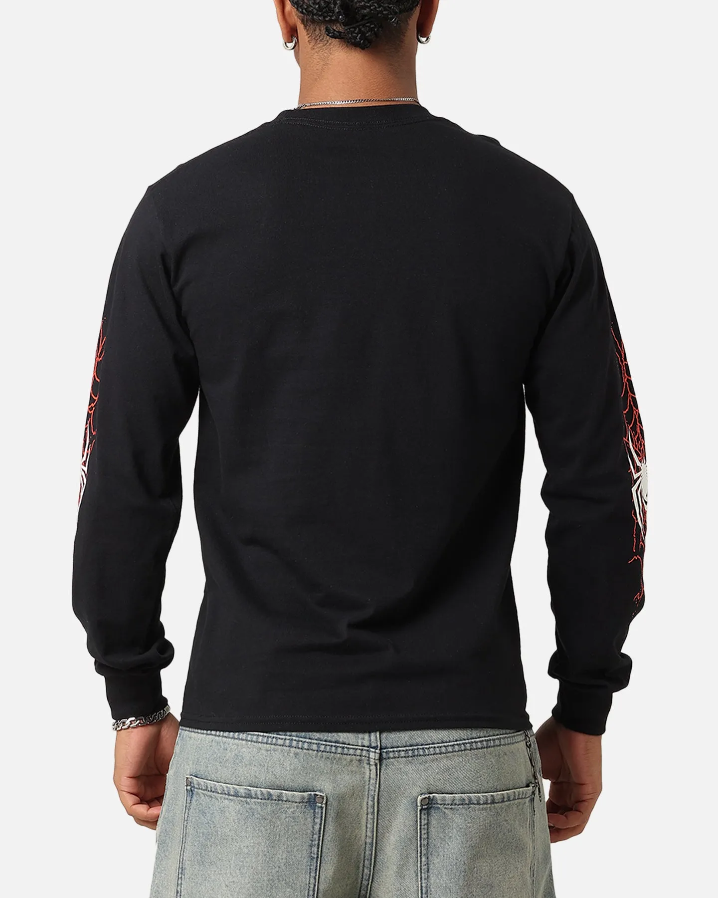 Goat Crew Marvel Spider-Man Y2K Miles Long Sleeve T-Shirt Black sold by Culture Kings product image thumbnail 3