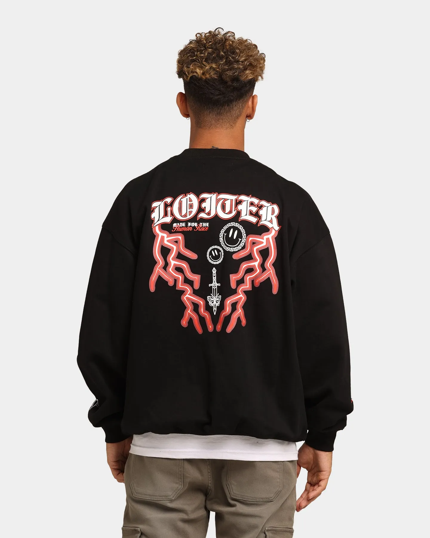Loiter Hydra Multi Logo Crewneck Black sold by Culture Kings product image thumbnail 3