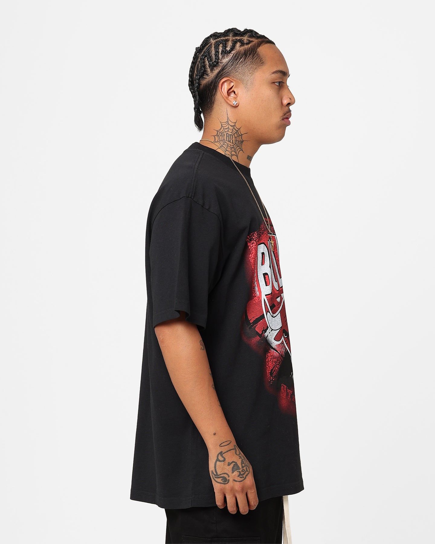 Mitchell & Ness Chicago Bulls Abstract T-Shirt Faded Black sold by Culture Kings product image thumbnail 5