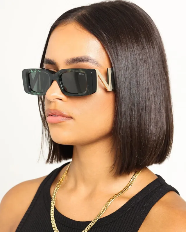 NUQE Elevare Sunglasses Green/Green sold by Culture Kings