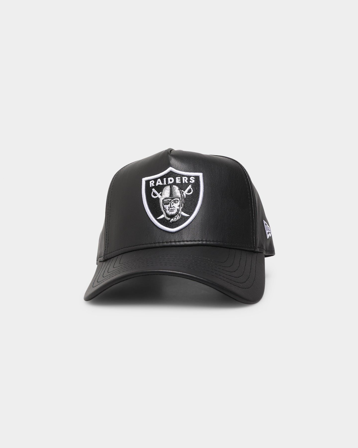 New Era Las Vegas Raiders 'PU Leather' 9FORTY K-Frame Black Leather sold by Culture Kings