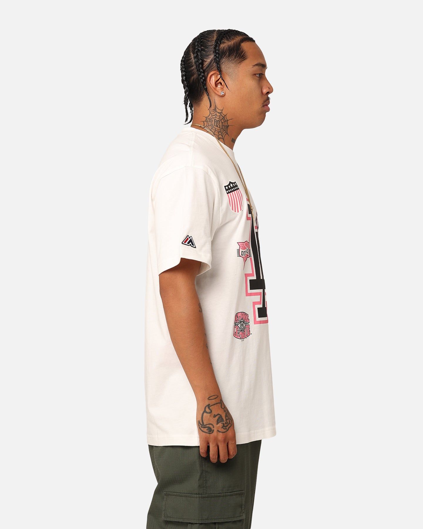 Majestic Athletic Los Angeles Dodgers Logomania T-Shirt Vintage White sold by Culture Kings product image thumbnail 5