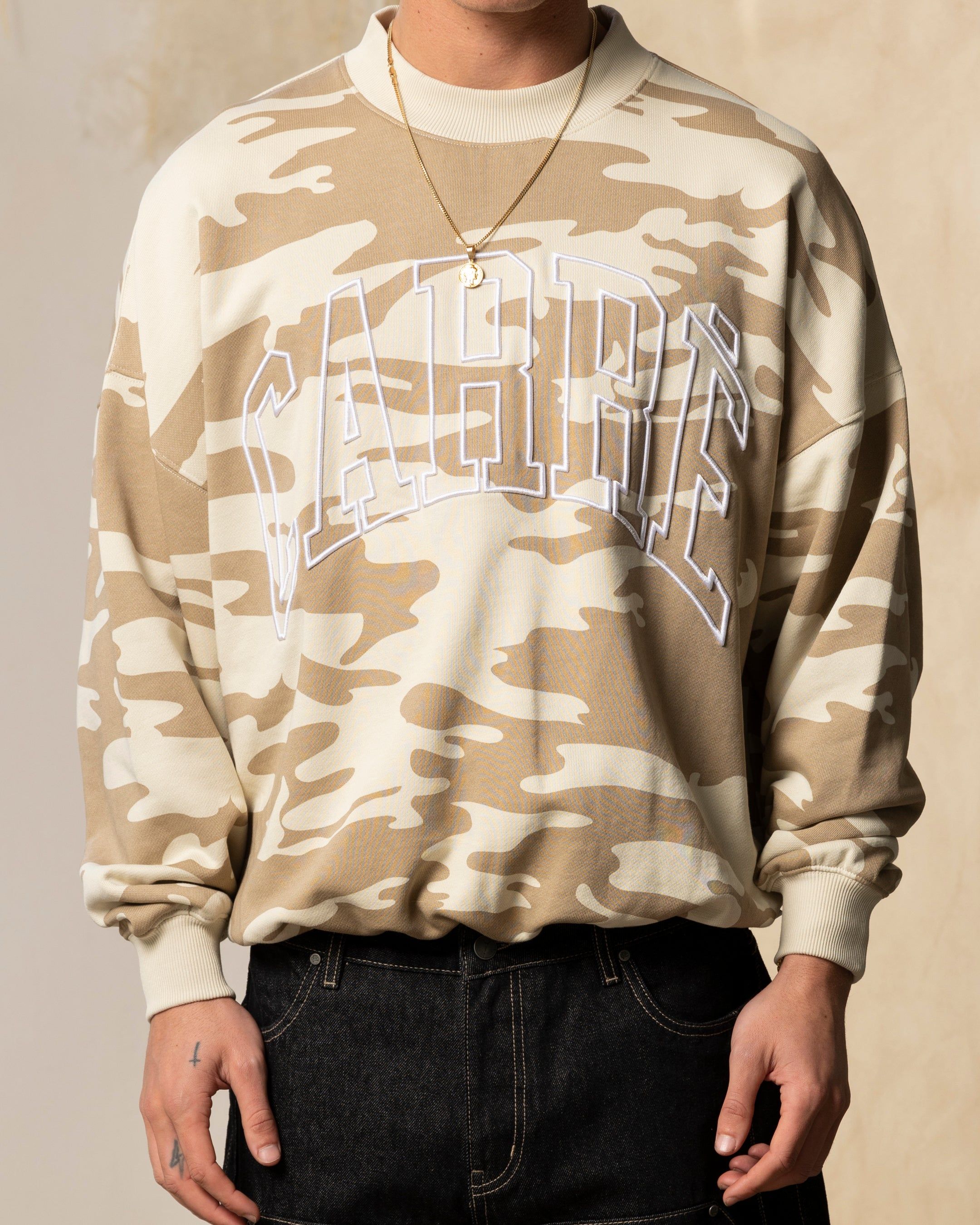 Carre Desert Oversized Crewneck Stone sold by Culture Kings product image thumbnail 3