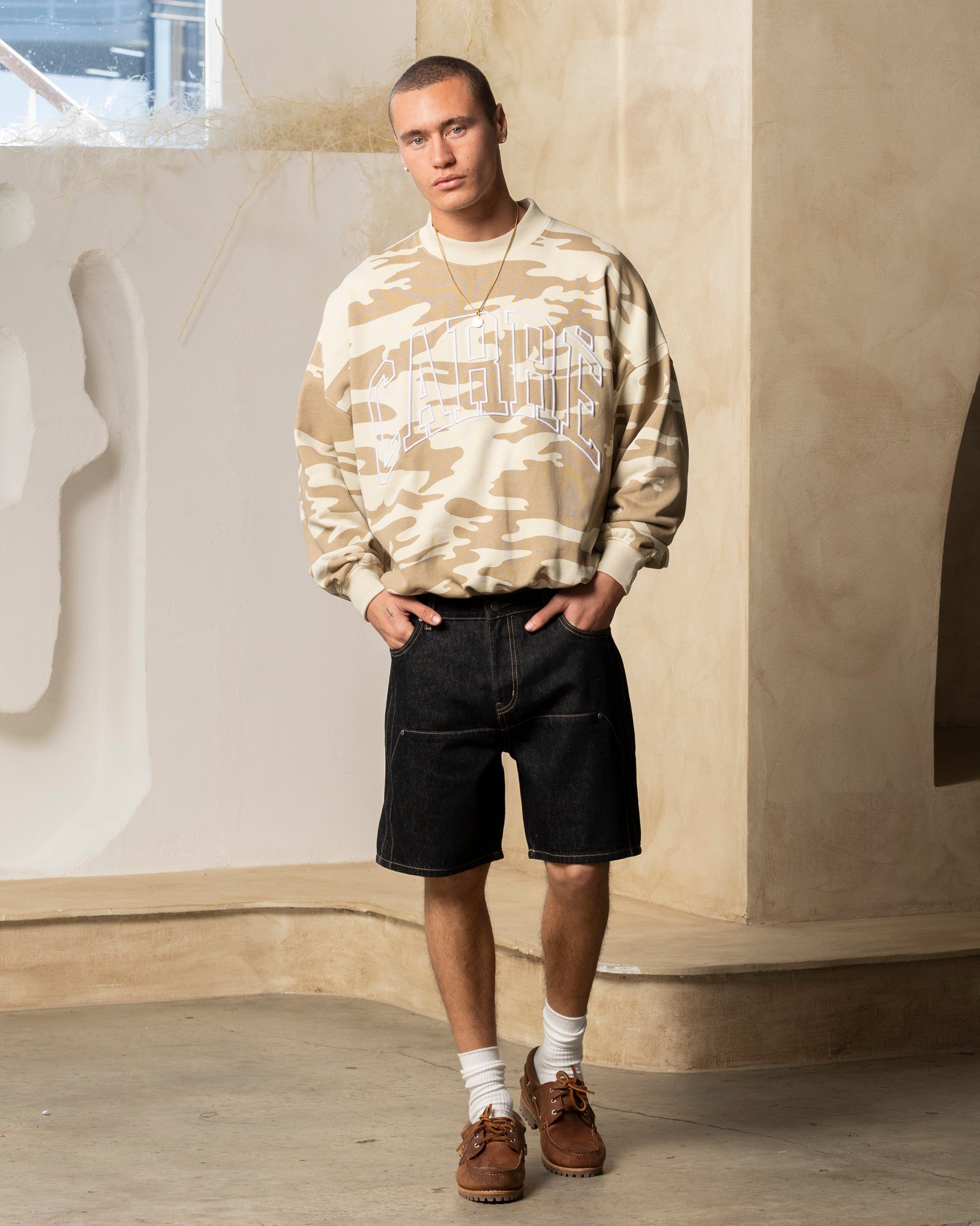 Carre Desert Oversized Crewneck Stone sold by Culture Kings product image thumbnail 2