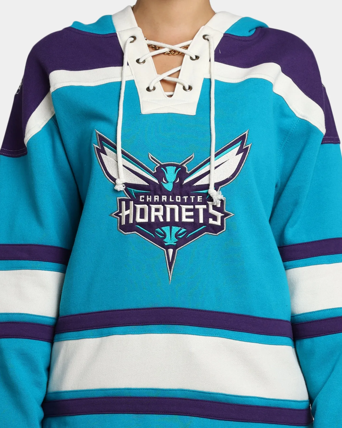 47 Brand Charlotte Hornets Superior Lacer Hoodie Neptune sold by Culture Kings product image thumbnail 3