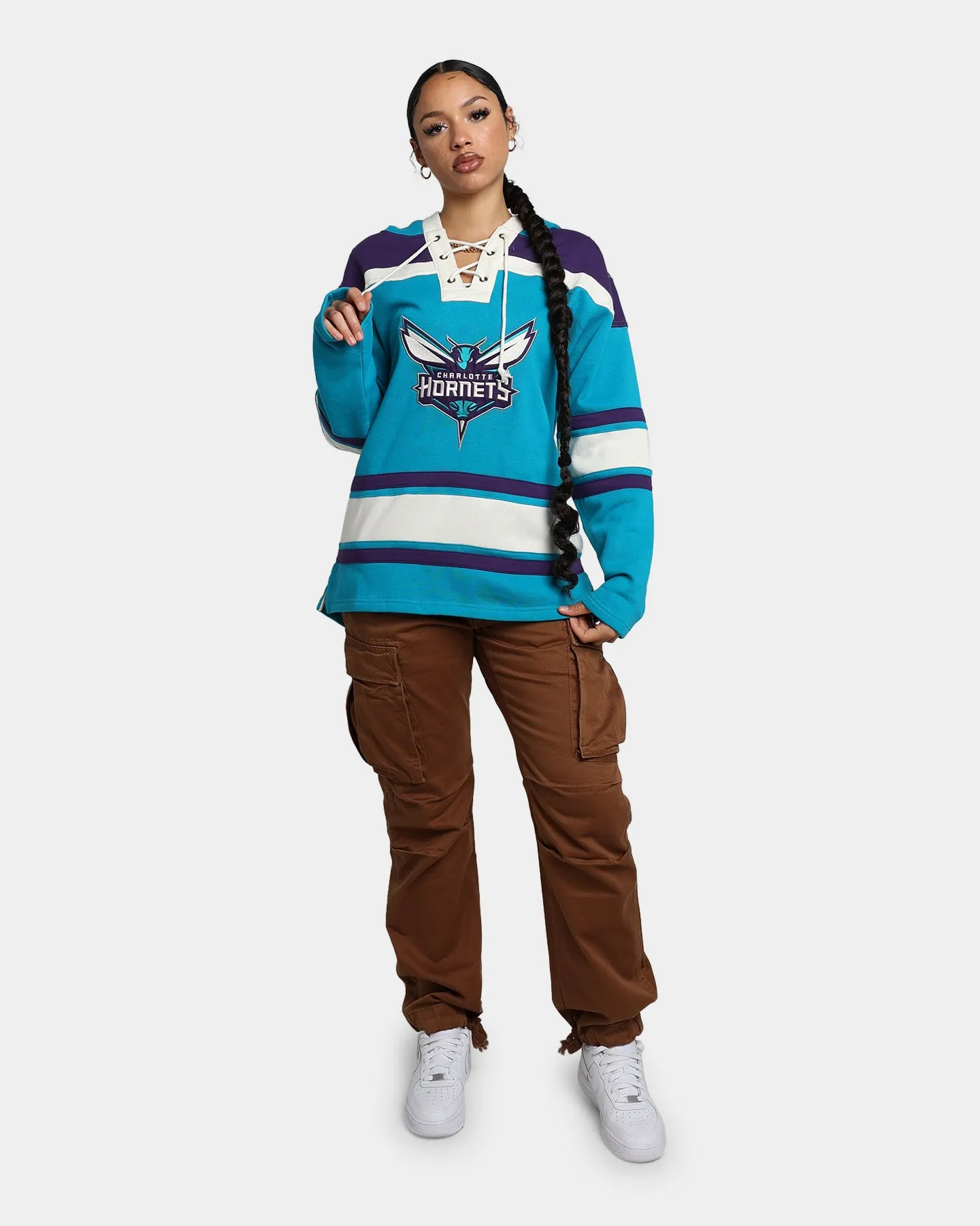 47 Brand Charlotte Hornets Superior Lacer Hoodie Neptune sold by Culture Kings product image thumbnail 2