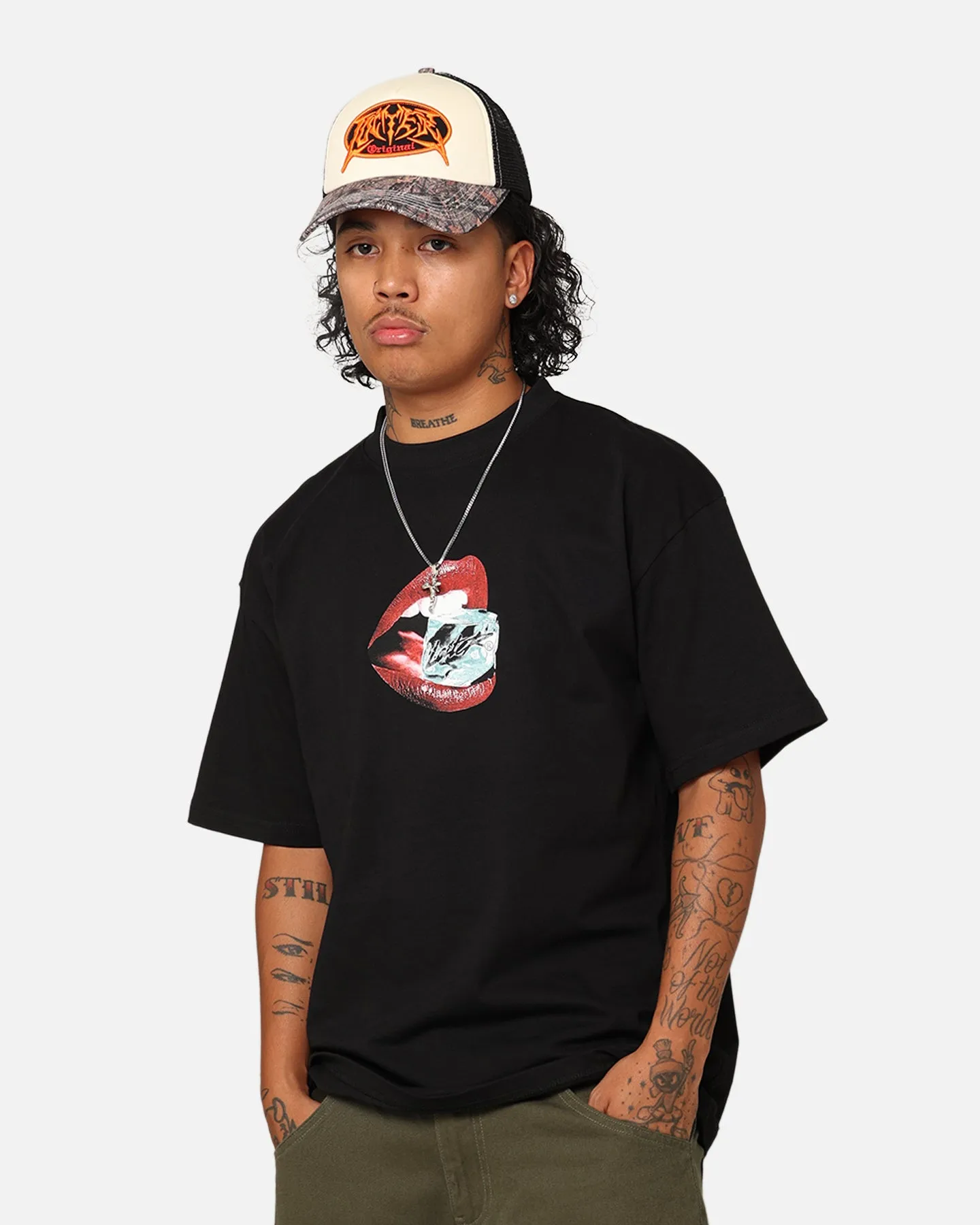 Loiter Cold Lips T-Shirt Black sold by Culture Kings product image thumbnail 2