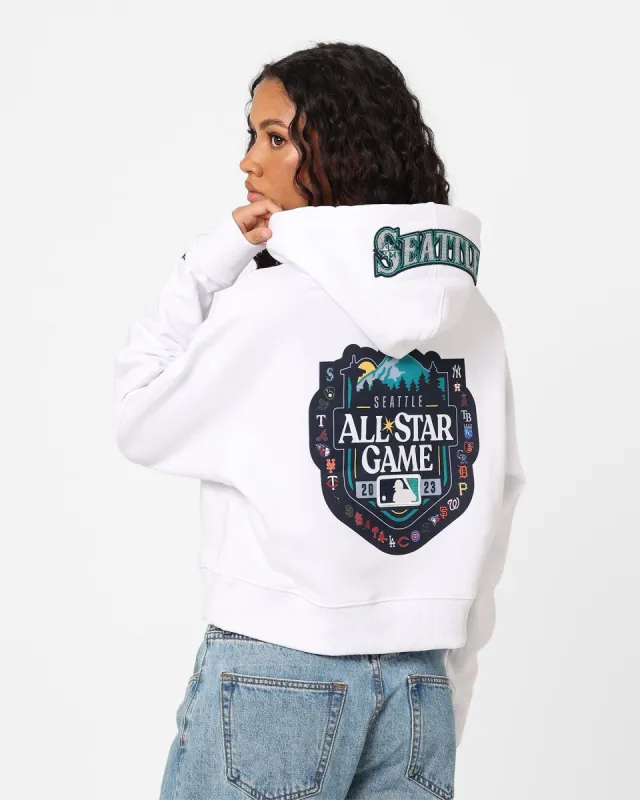 Pro Standard Women's MLB All Stars Cropped Hoodie White sold by Culture Kings