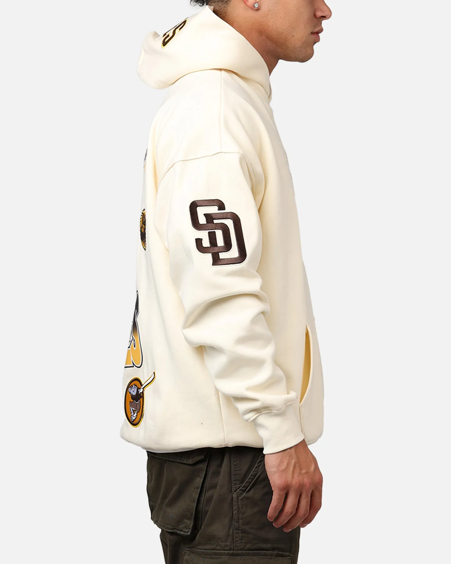 Pro Standard San Diego Padres Turn It Up Hoodie Cream sold by Culture Kings product image thumbnail 4