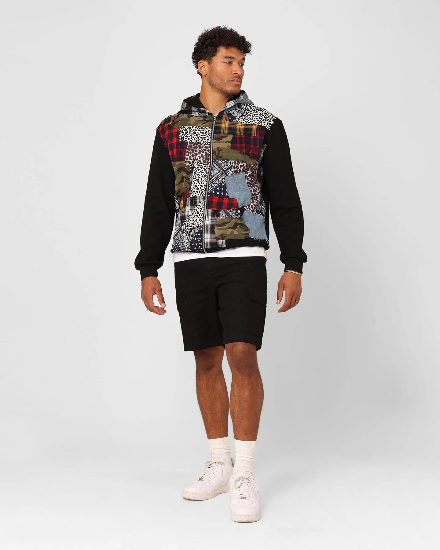 XXIII Patchwork Hoodie Multi/Black sold by Culture Kings product image thumbnail 2