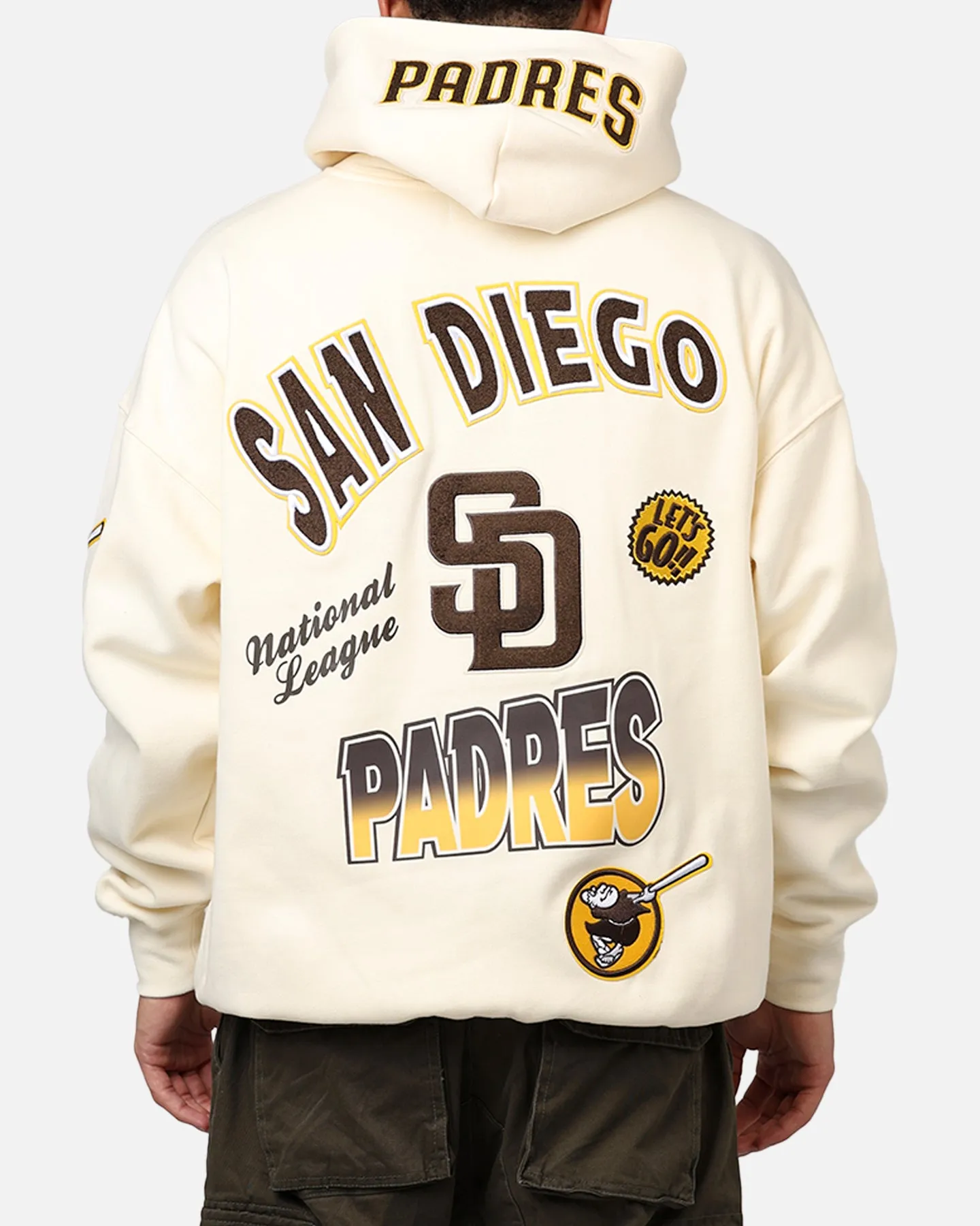 Pro Standard San Diego Padres Turn It Up Hoodie Cream sold by Culture Kings