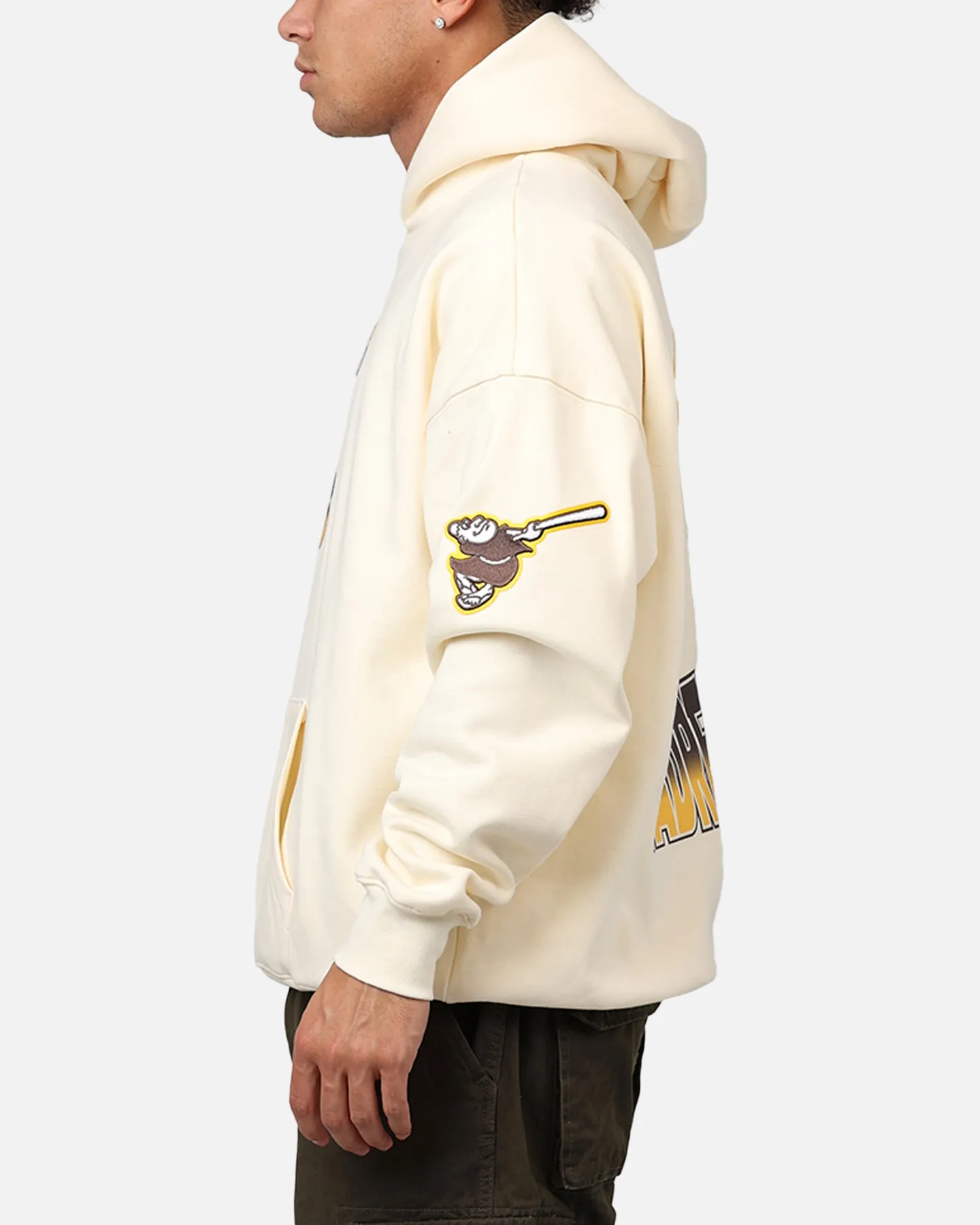 Pro Standard San Diego Padres Turn It Up Hoodie Cream sold by Culture Kings product image thumbnail 5