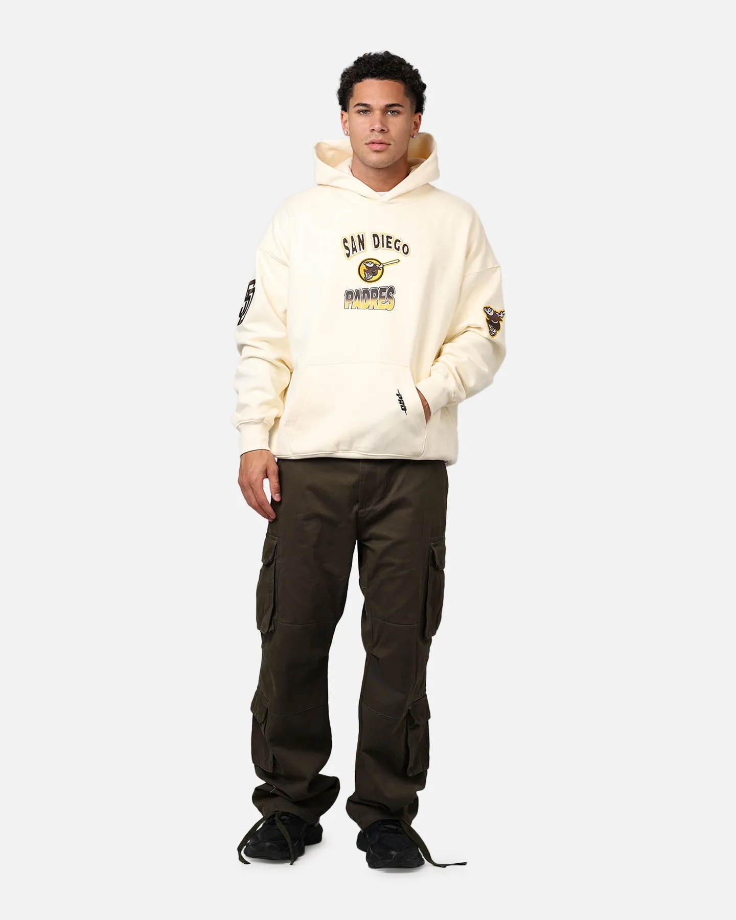 Pro Standard San Diego Padres Turn It Up Hoodie Cream sold by Culture Kings product image thumbnail 3