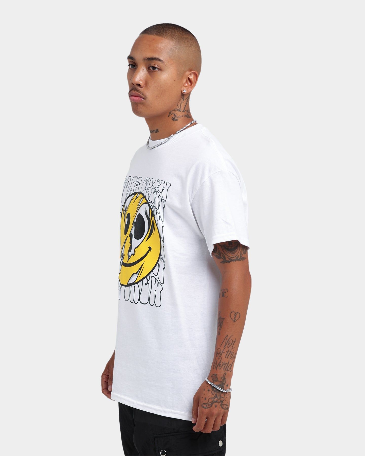 Goat Crew Smiley Skull T-Shirt White sold by Culture Kings product image thumbnail 6