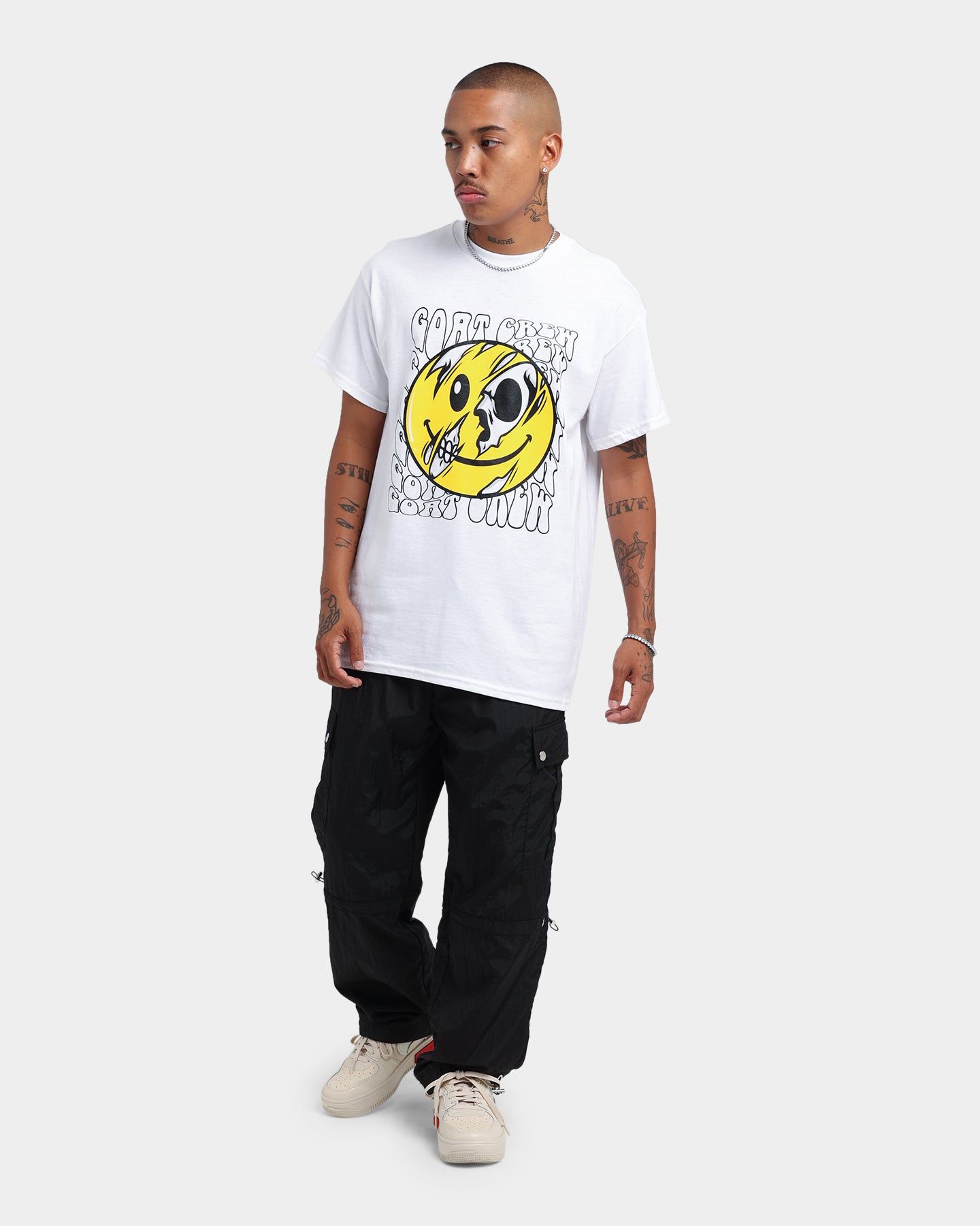 Goat Crew Smiley Skull T-Shirt White sold by Culture Kings product image thumbnail 2
