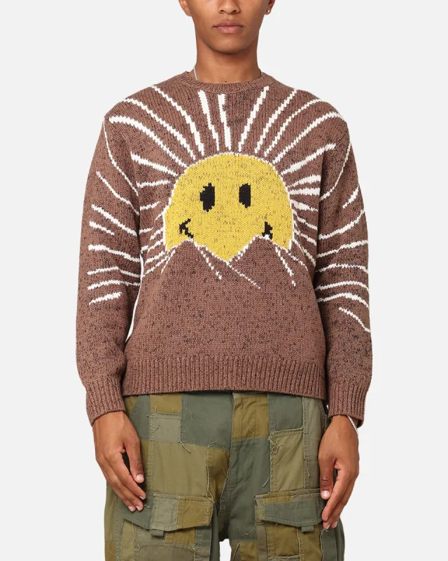 Market X Smiley Sunrise Sweater Acorn made by Culture Kings