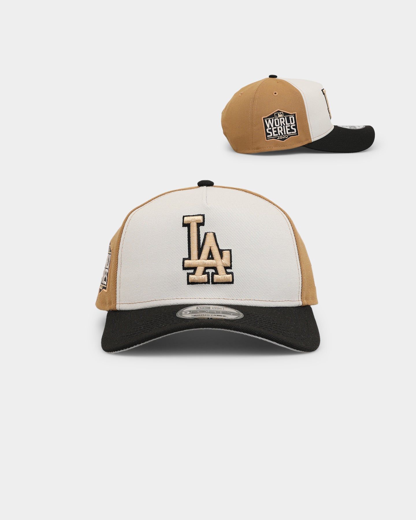 New Era Los Angeles Dodgers 'Desert Tan' 9FORTY A-Frame Snapback Stone/Wheat sold by Culture Kings