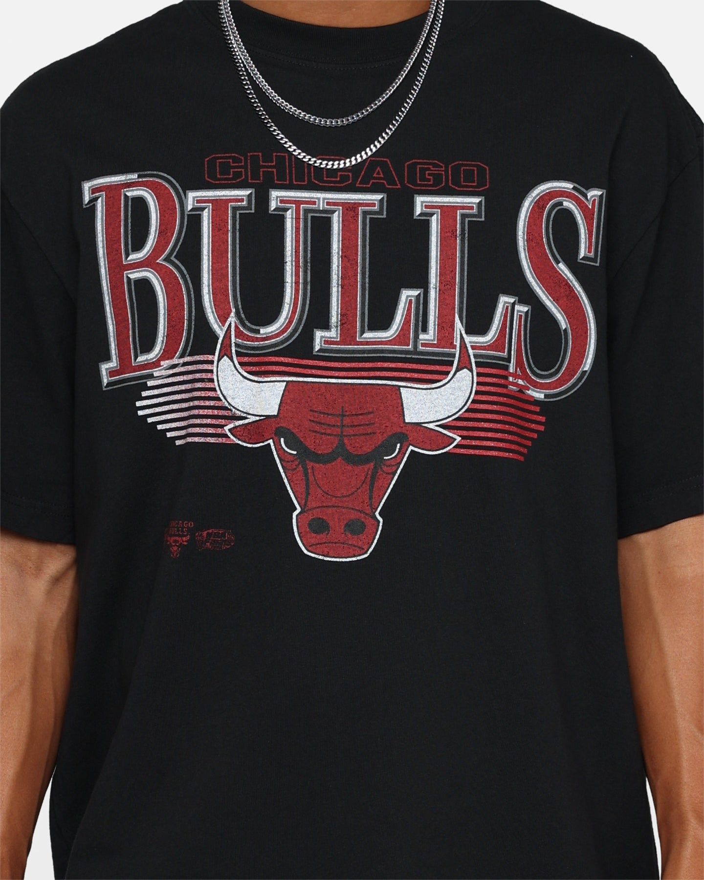 Mitchell & Ness Chicago Bulls Underscore T-Shirt Faded Black sold by Culture Kings product image thumbnail 4