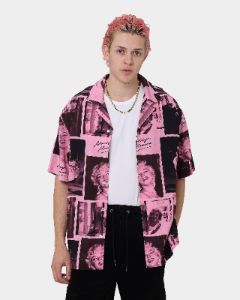 Carré X Marilyn Monroe Button Up Shirt Pink sold by Culture Kings