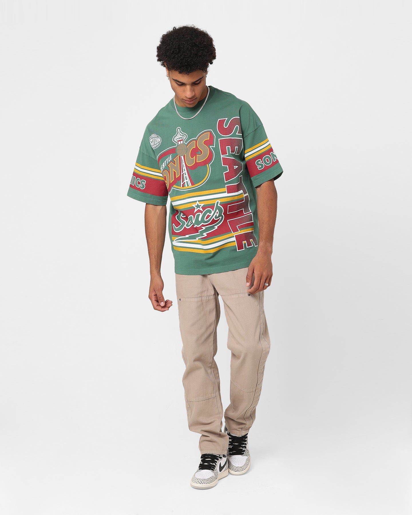 Mitchell & Ness Seattle SuperSonics Cross Over T-Shirt Green sold by Culture Kings product image thumbnail 2