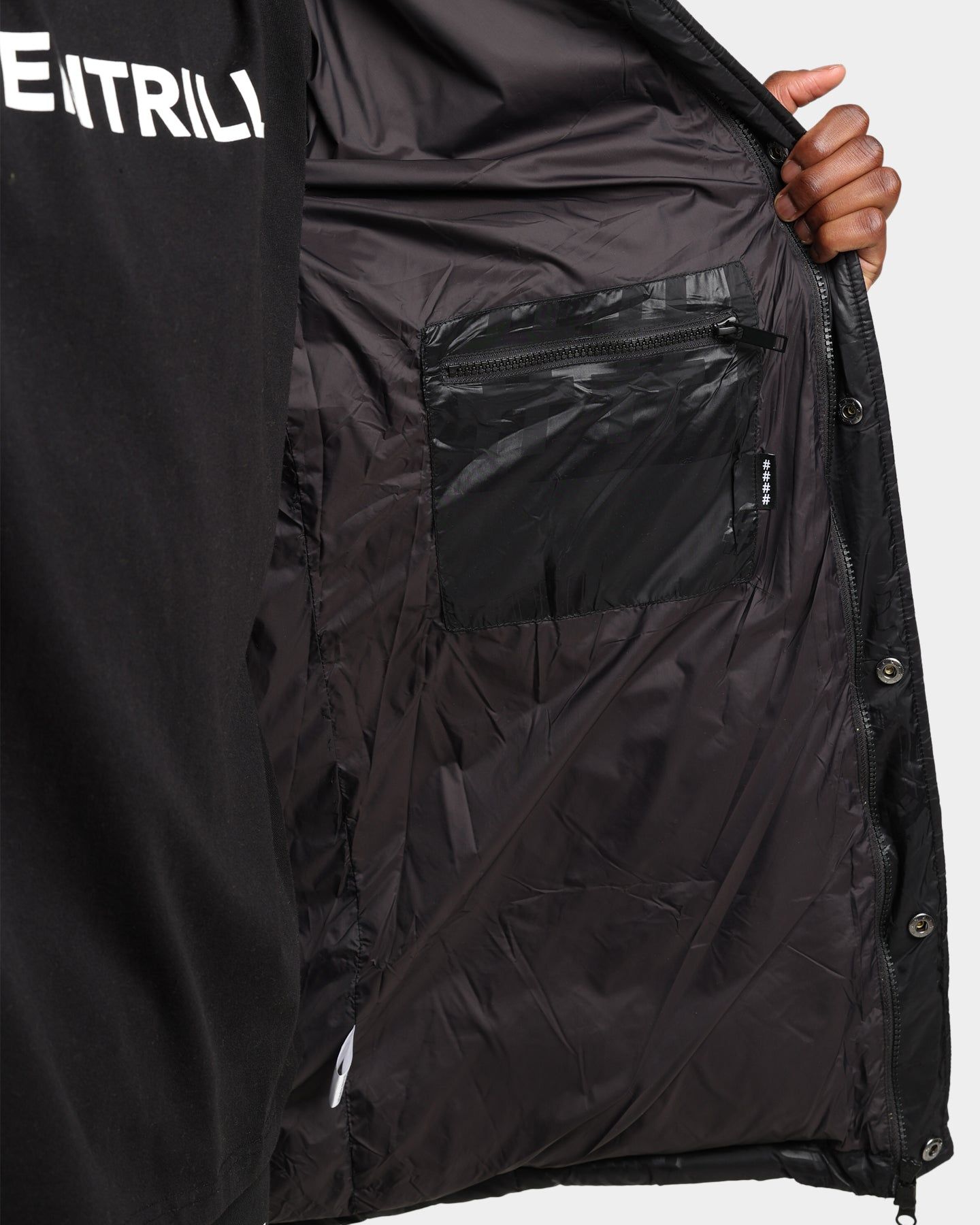 BEENTRILL Logo All Over Puffer Jacket Black/Reflective sold by Culture Kings product image thumbnail 9