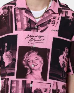 Carré X Marilyn Monroe Button Up Shirt Pink sold by Culture Kings