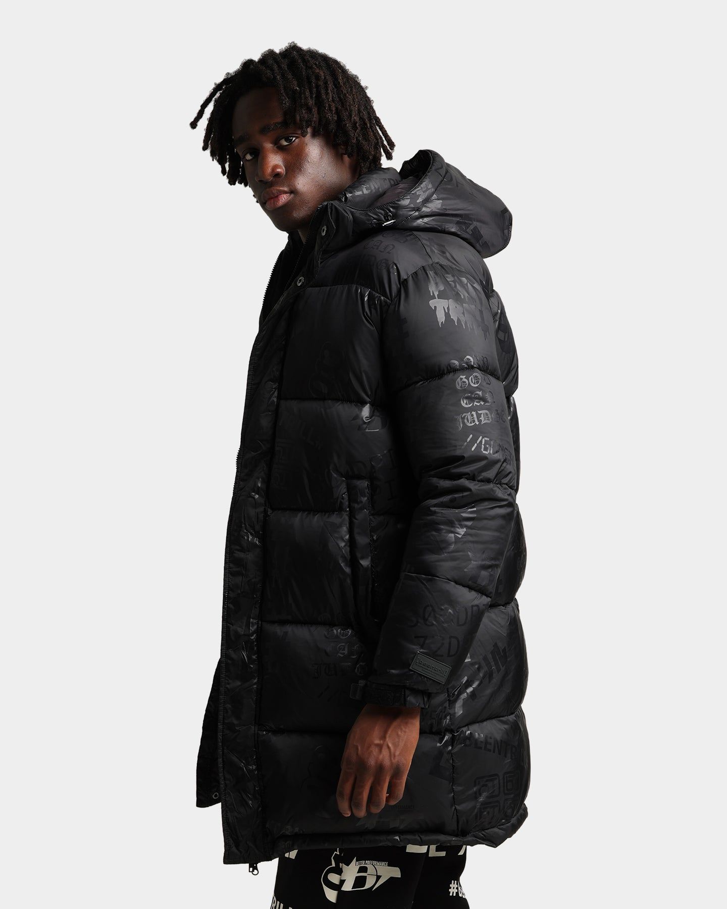 BEENTRILL Logo All Over Puffer Jacket Black/Reflective sold by Culture Kings product image thumbnail 5