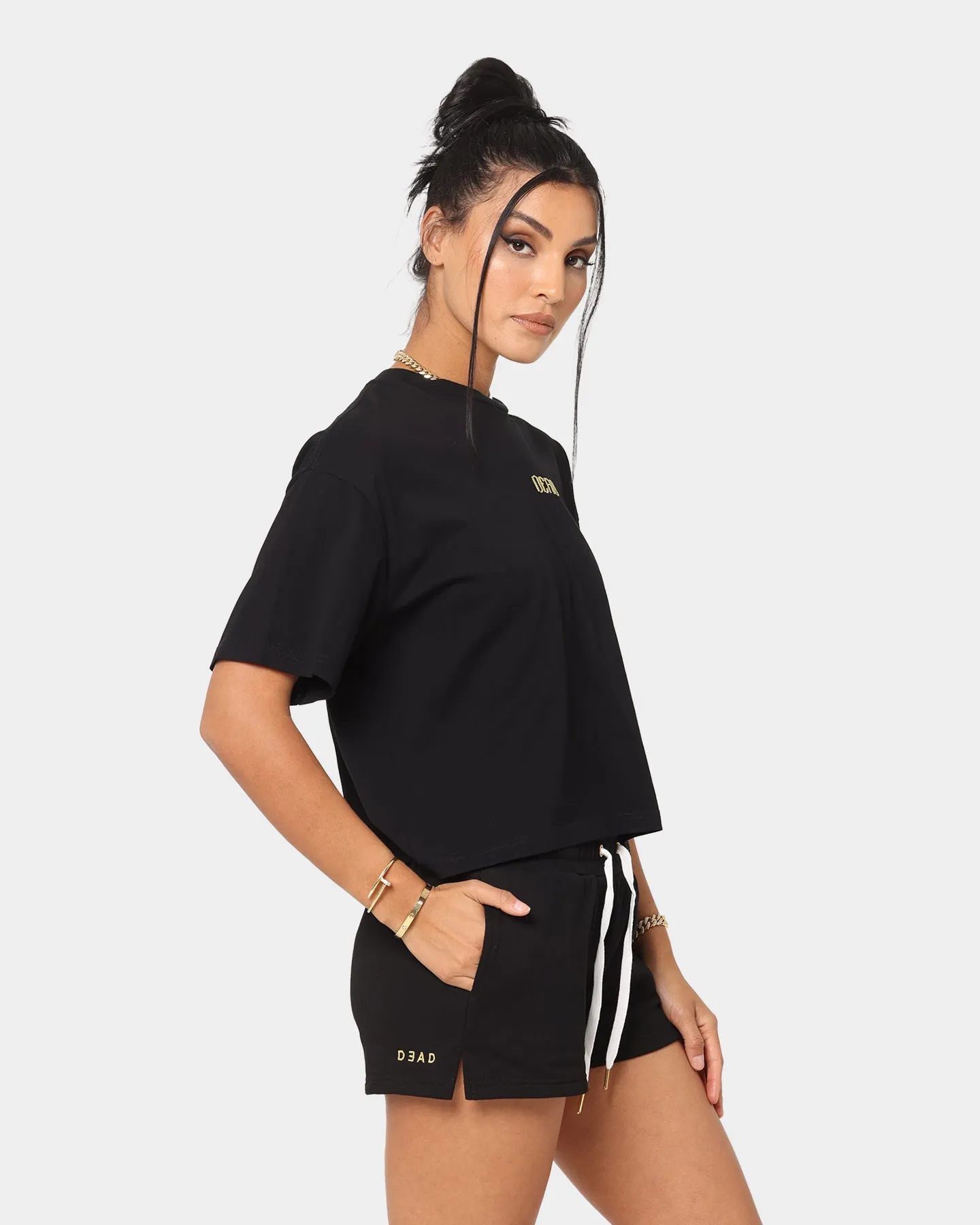 Dead Studios Women's Royal T-Shirt Black Gold sold by Culture Kings product image thumbnail 5