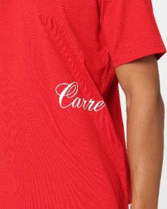Carre Side Script T-Shirt Red sold by Culture Kings