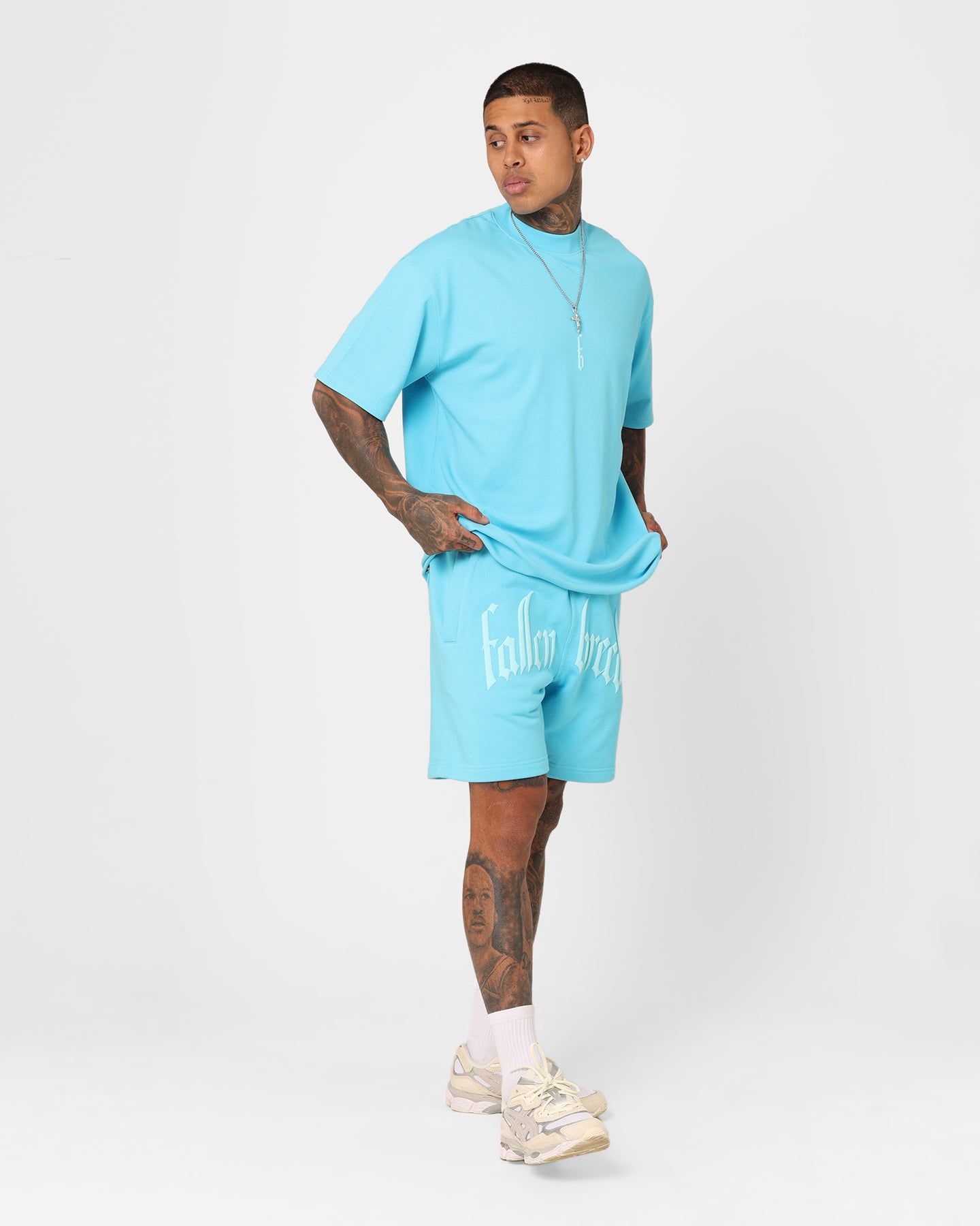 Fallen Breed Monogram T-Shirt Aqua sold by Culture Kings product image thumbnail 3