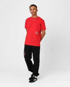 Carre Side Script T-Shirt Red sold by Culture Kings