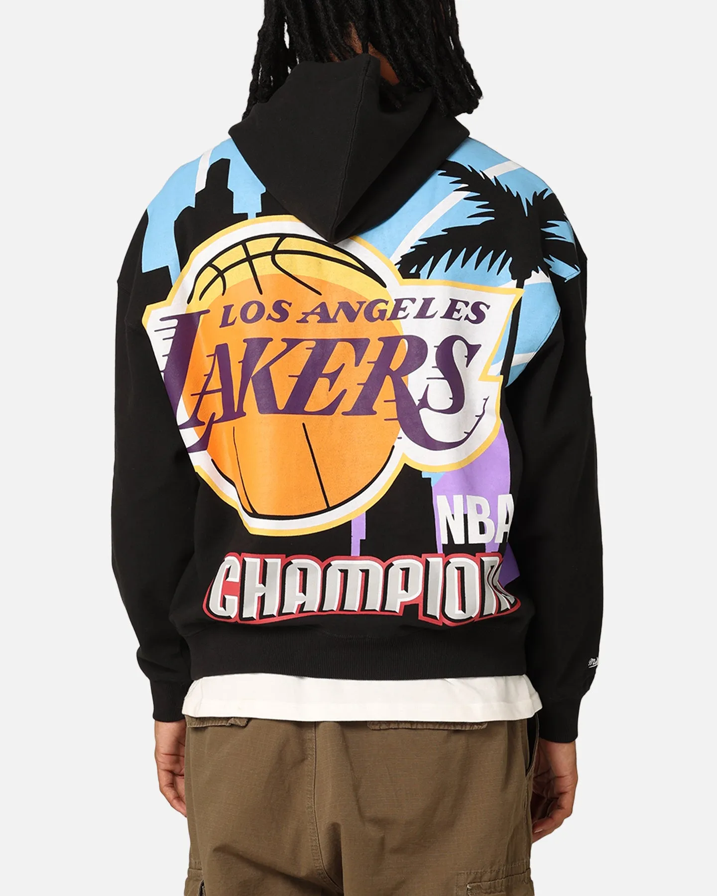 Mitchell & Ness Los Angeles Lakers 17-Time Hoodie Black sold by Culture Kings