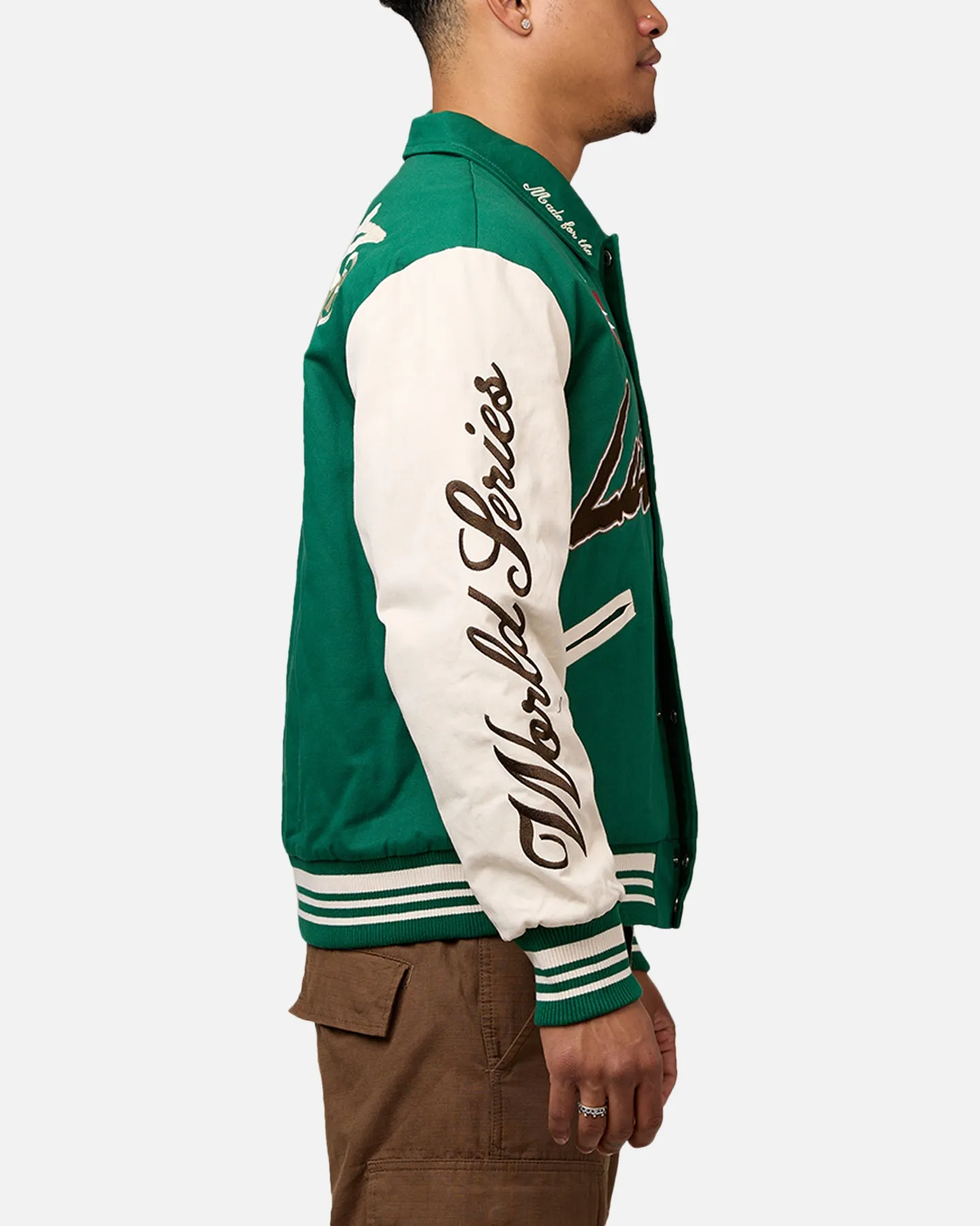 Loiter World Series Varsity Jacket Green sold by Culture Kings product image thumbnail 4