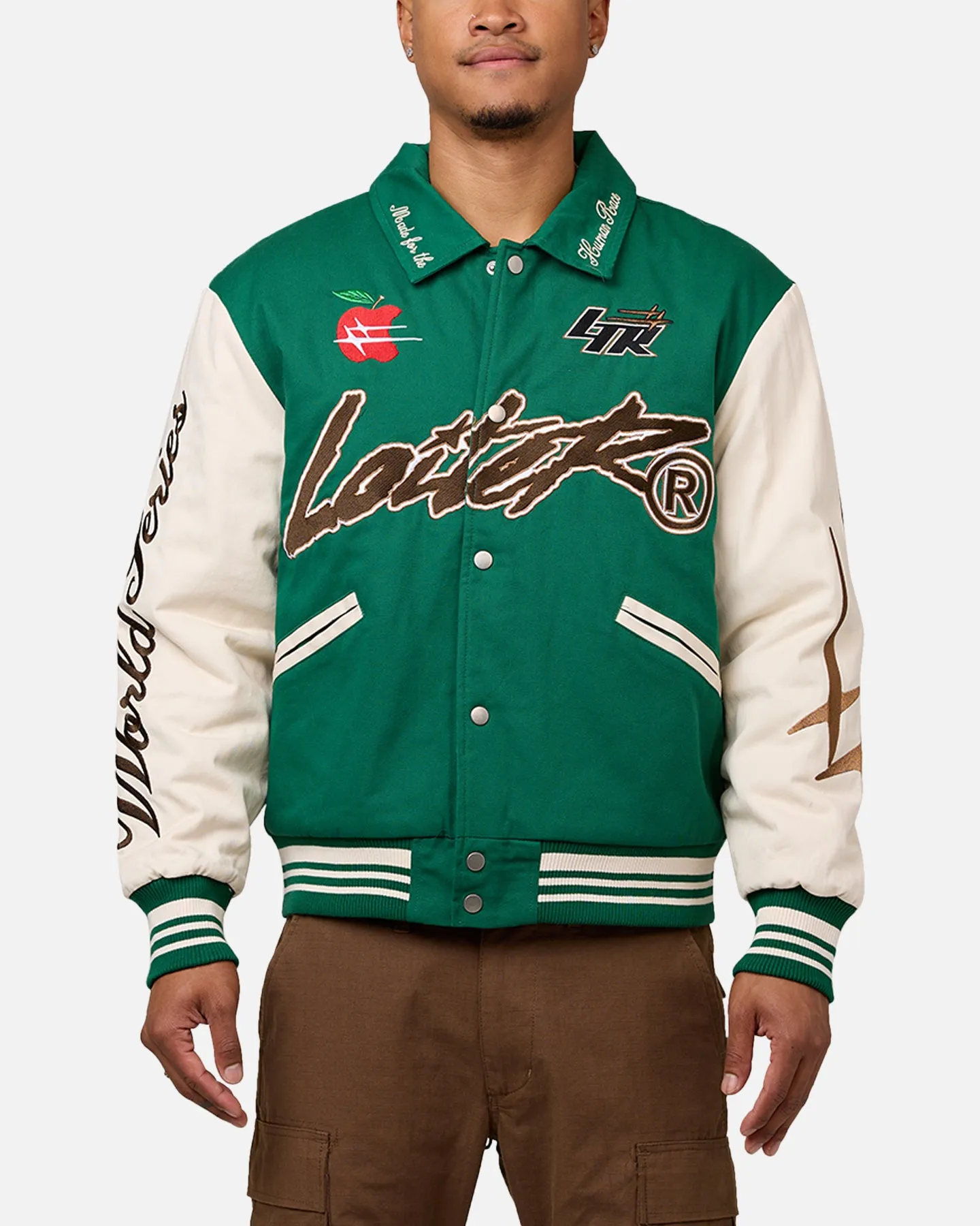 Loiter World Series Varsity Jacket Green sold by Culture Kings