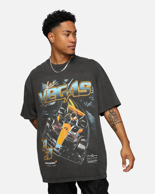 Mitchell & Ness X McLaren X Culture Kings Las Vegas Collection Lando Norris Vintage T-Shirt Black Wash made by Culture Kings