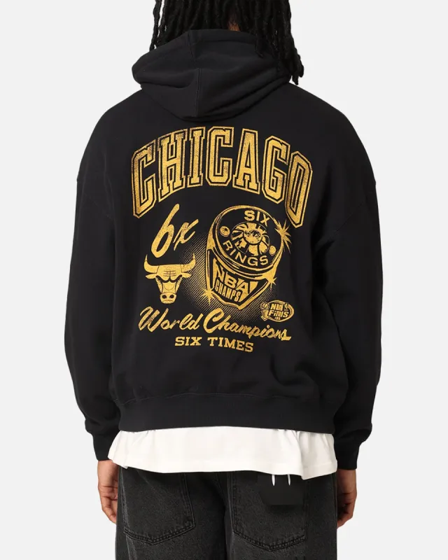 Mitchell & Ness Chicago Bulls Rings Hoodie Faded Black sold by Culture Kings