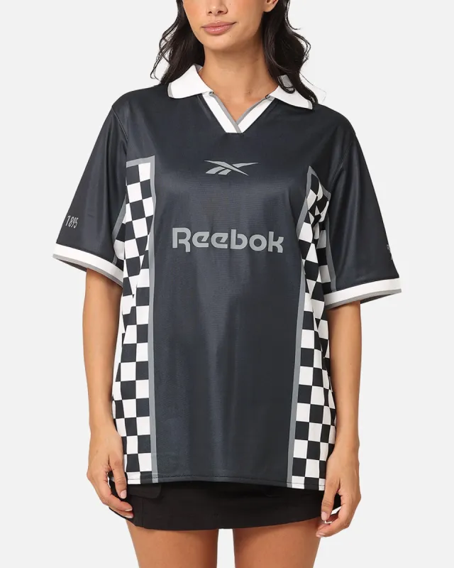 Reebok Chequered Heritage Jersey Black/White sold by Culture Kings