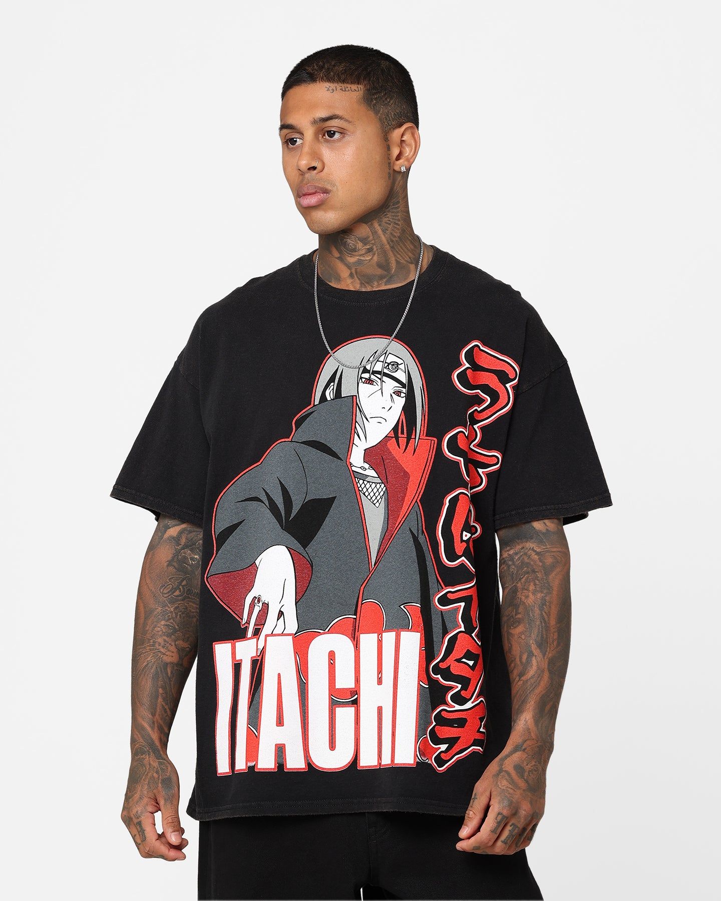 Goat Crew X Naruto Itachi Vintage T-Shirt Black Wash sold by Culture Kings