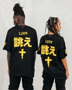 The Anti Order Shibuya Markets Oversized T-Shirt Black/Yellow sold by Culture Kings