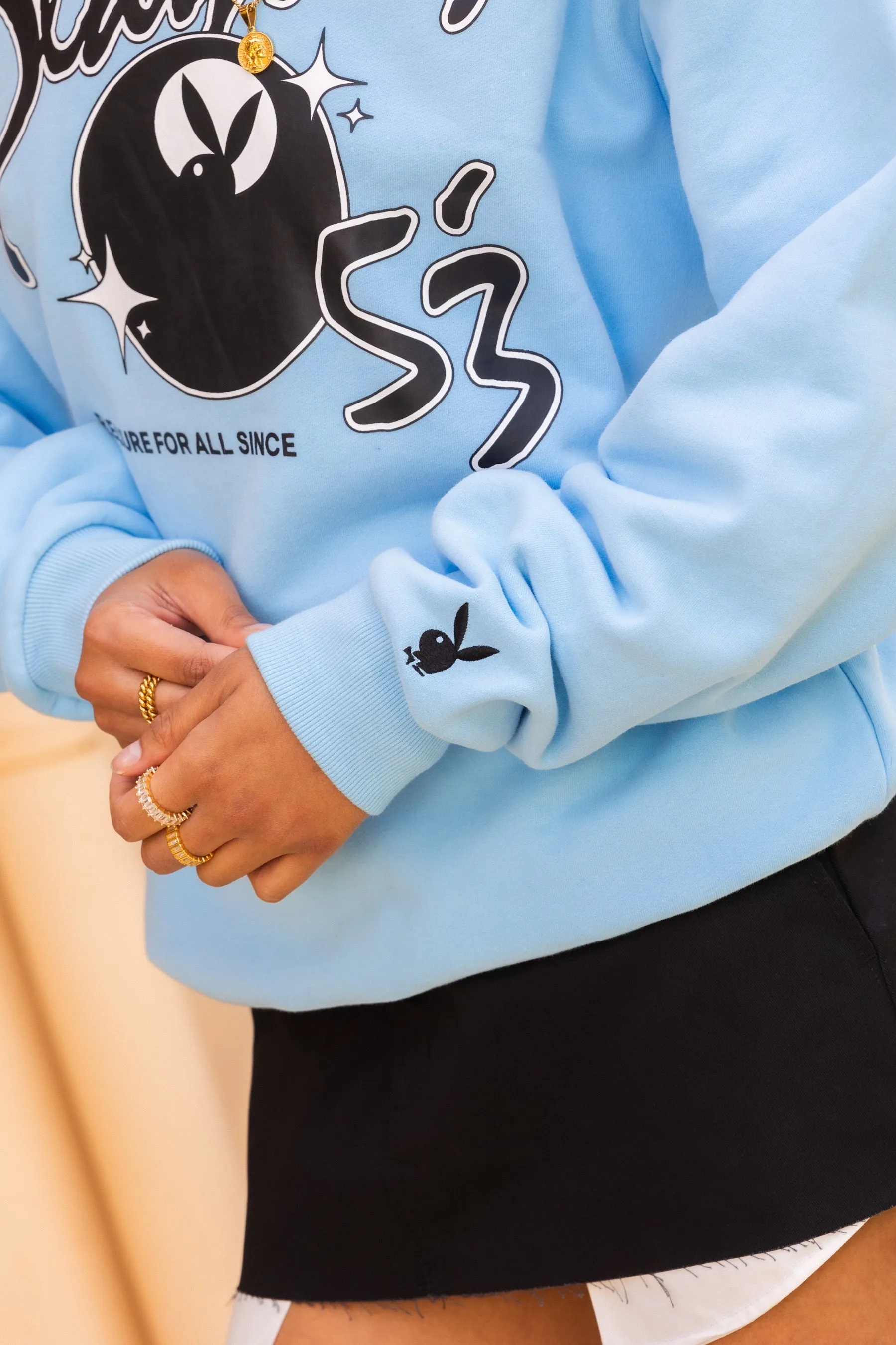 Playboy By Culture Kings Charlie Crewneck Light Blue sold by Culture Kings product image thumbnail 5