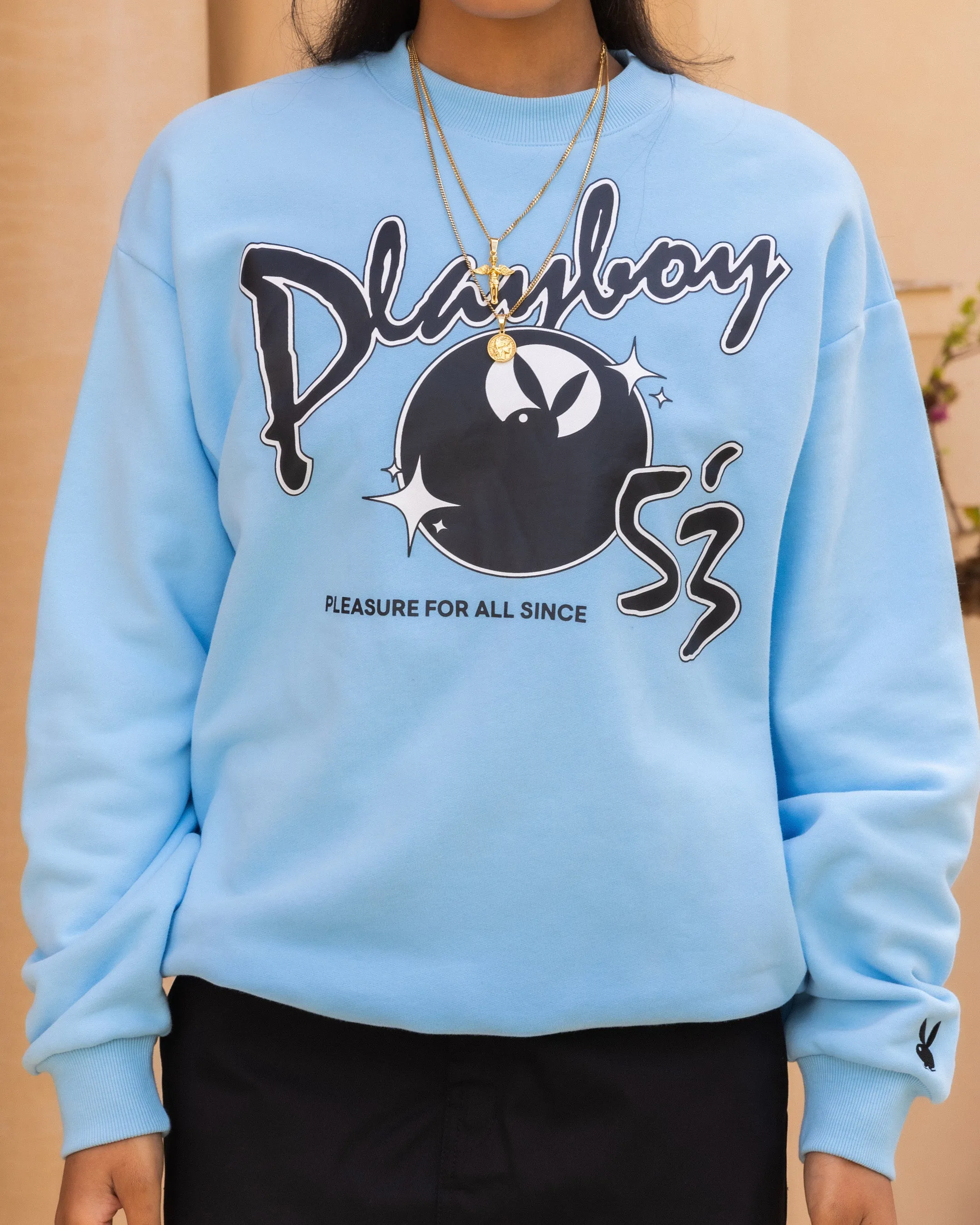 Playboy By Culture Kings Charlie Crewneck Light Blue sold by Culture Kings product image thumbnail 2