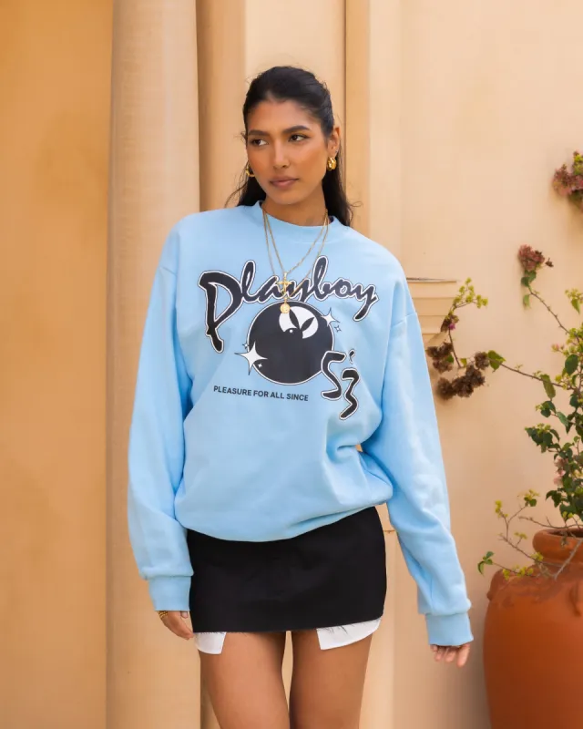 Playboy By Culture Kings Charlie Crewneck Light Blue made by Culture Kings