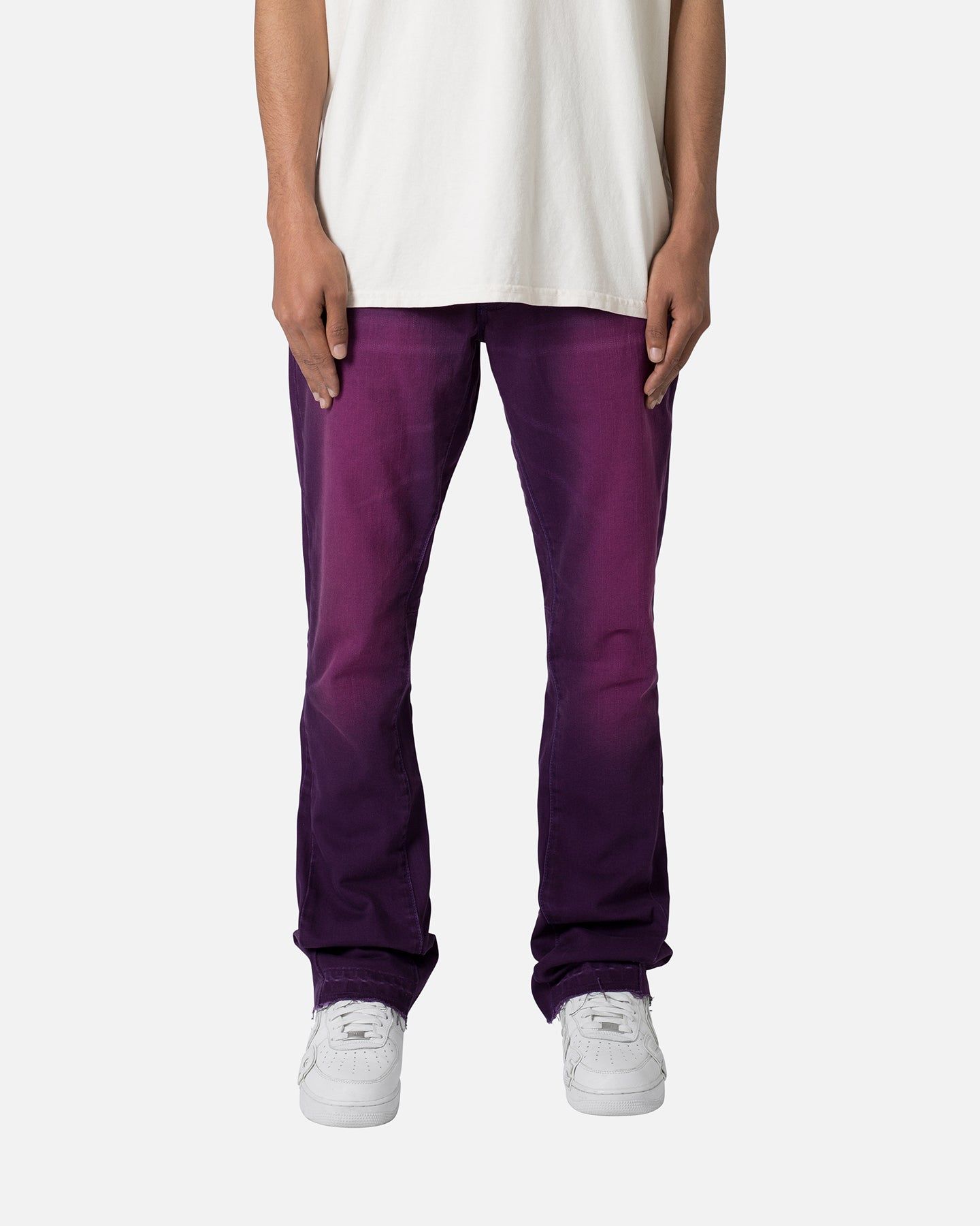 MNML B512 Flare Denim Jeans Purple sold by Culture Kings