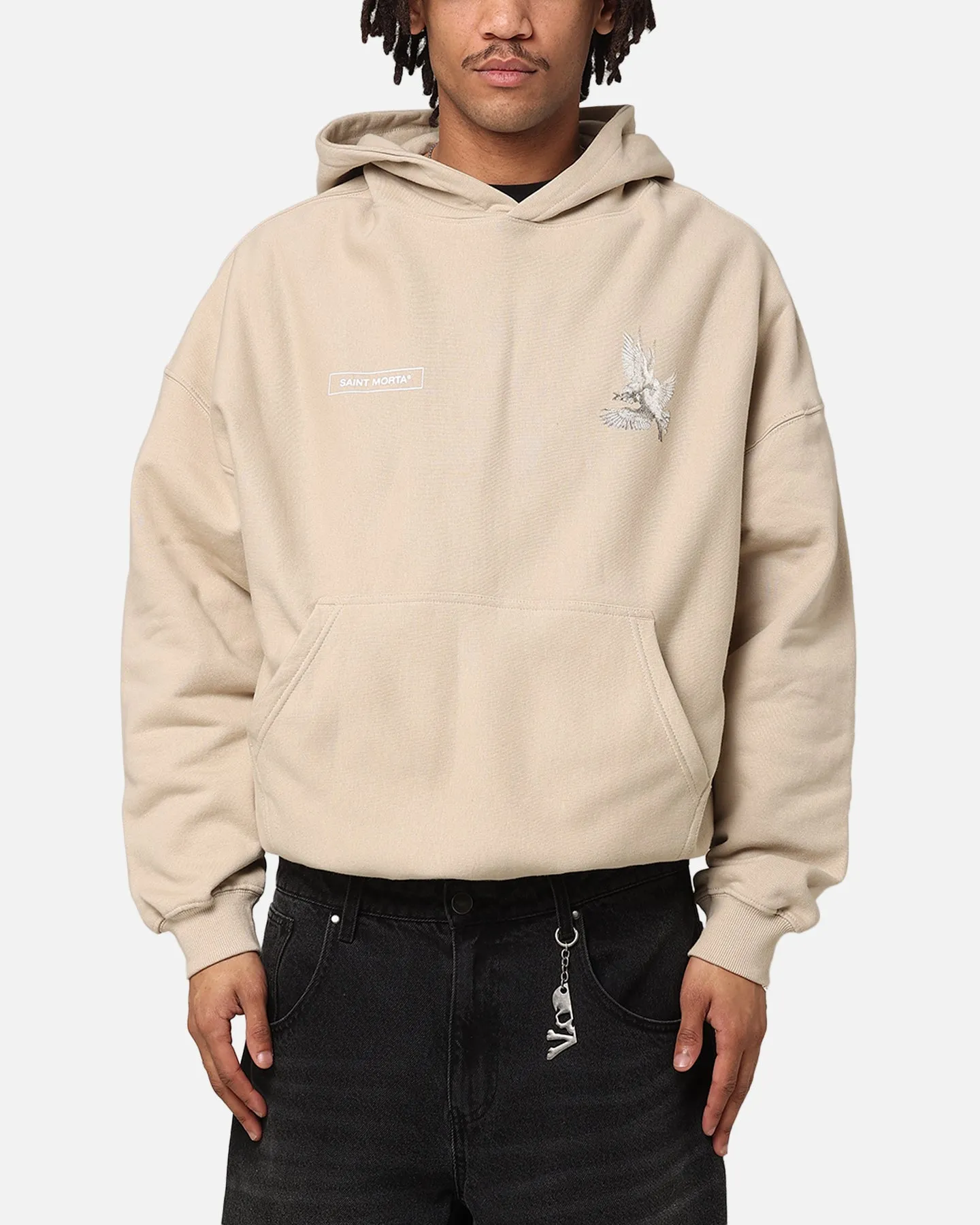 Saint Morta Doves Vintage Hoodie Stone sold by Culture Kings product image thumbnail 2