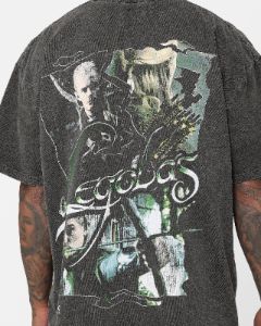 American Thrift X The Lord Of The Rings Legolas Heavyweight Vintage T-Shirt Black Wash sold by Culture Kings