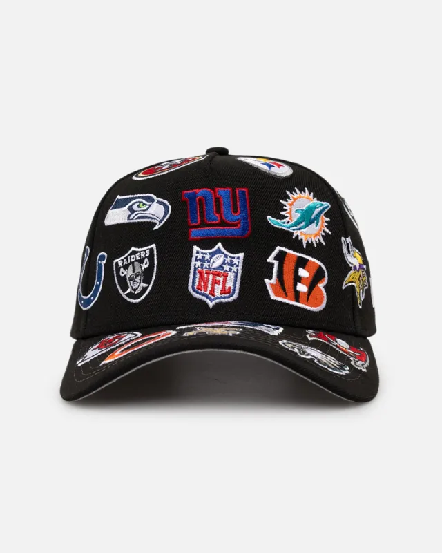 New Era NFL All Over 9FORTY A-Frame Snapback Black sold by Culture Kings