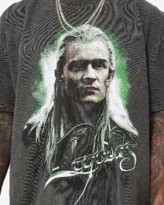 American Thrift X The Lord Of The Rings Legolas Heavyweight Vintage T-Shirt Black Wash sold by Culture Kings