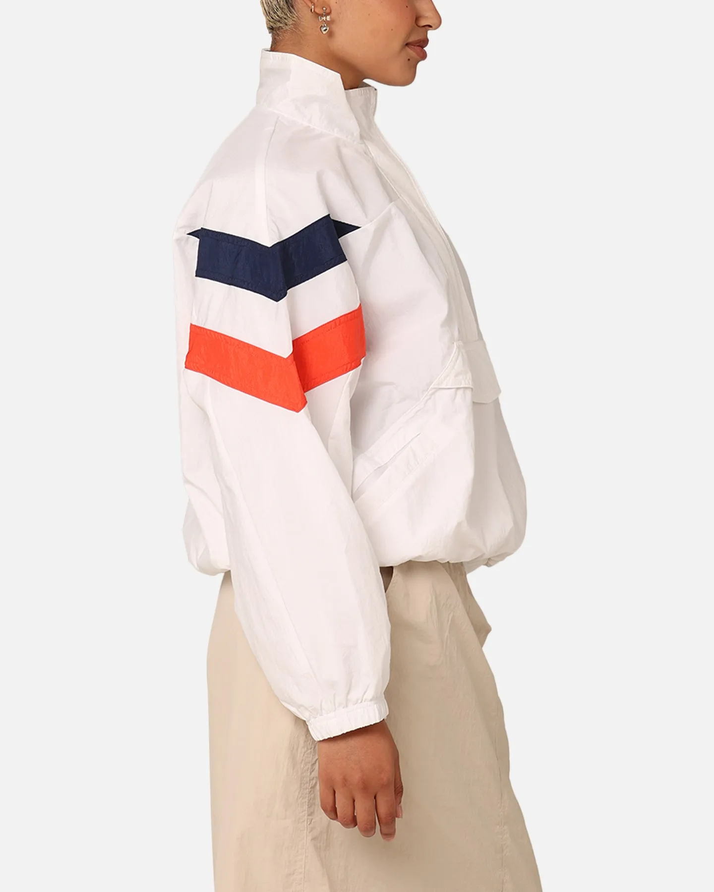 Adidas Women's Half-Zip Windbreaker Jacket Cloud White sold by Culture Kings product image thumbnail 4